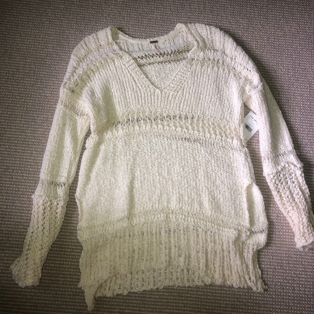 Free People Ivory Sweater (Brand New)